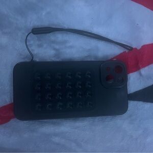 Black Phone Case with Strap